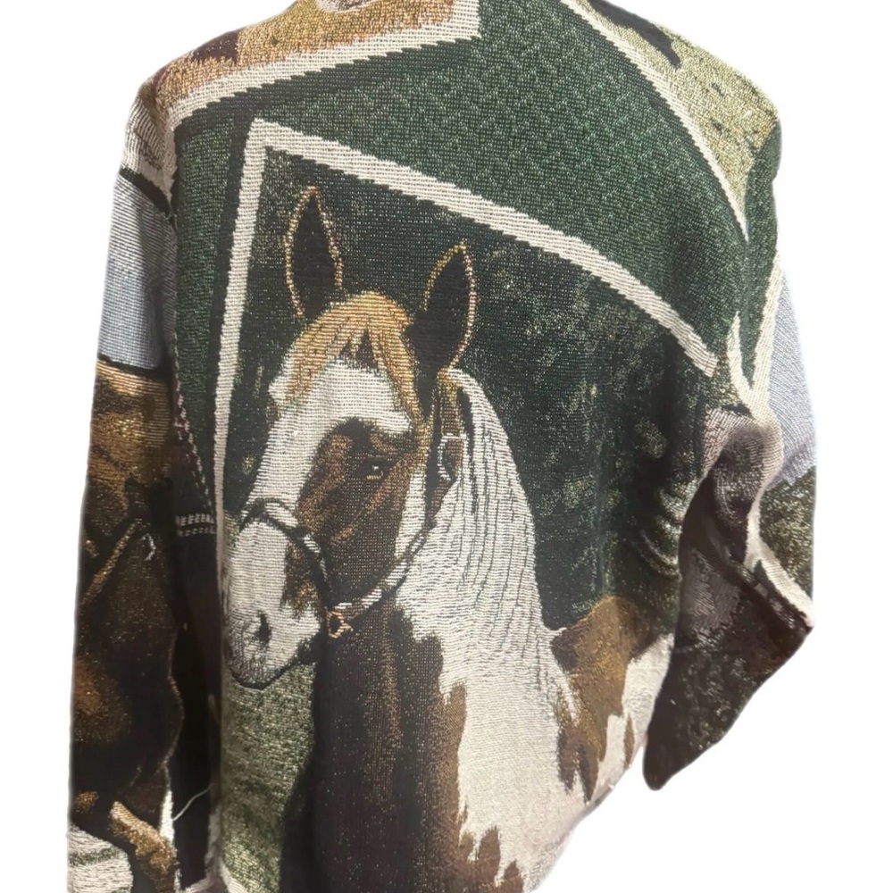 Equestrian Print Utility Jacket - image 2